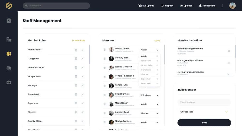User management in VAULO